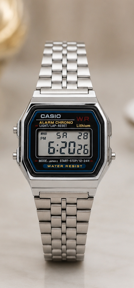 ساعت مچی زنانه برند CASIO مدل نوستالژی