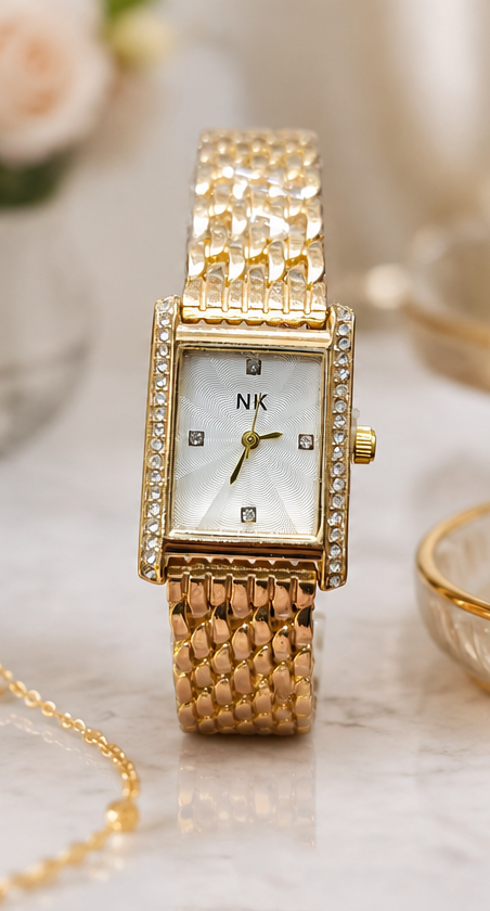 ساعت مچی زنانه نگین دار NK